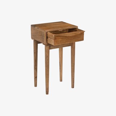 Mesa auxiliar de madera de mango Seattle 40x32x70cm Clau&Chloe
