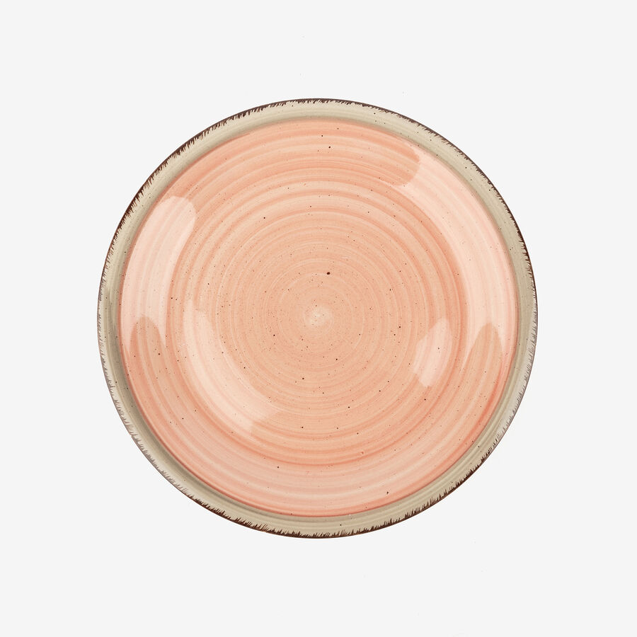 Vajilla de porcelana de 18 piezas rosa Juliett