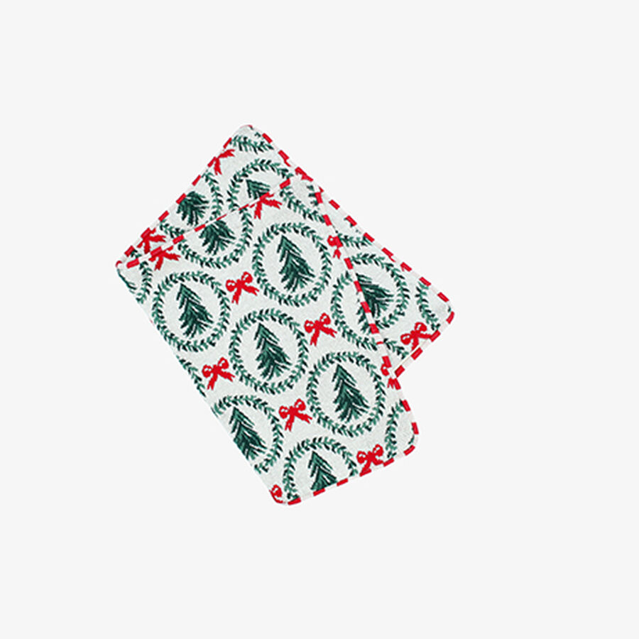 Funda de coj&iacute;n con coronas navide&ntilde;as Merry 50x35cm