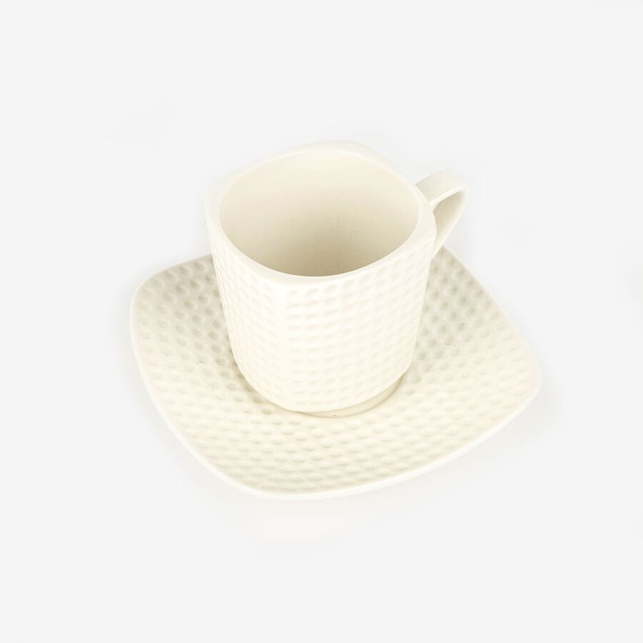 Taza de café con plato de porcelana Golf 8cl