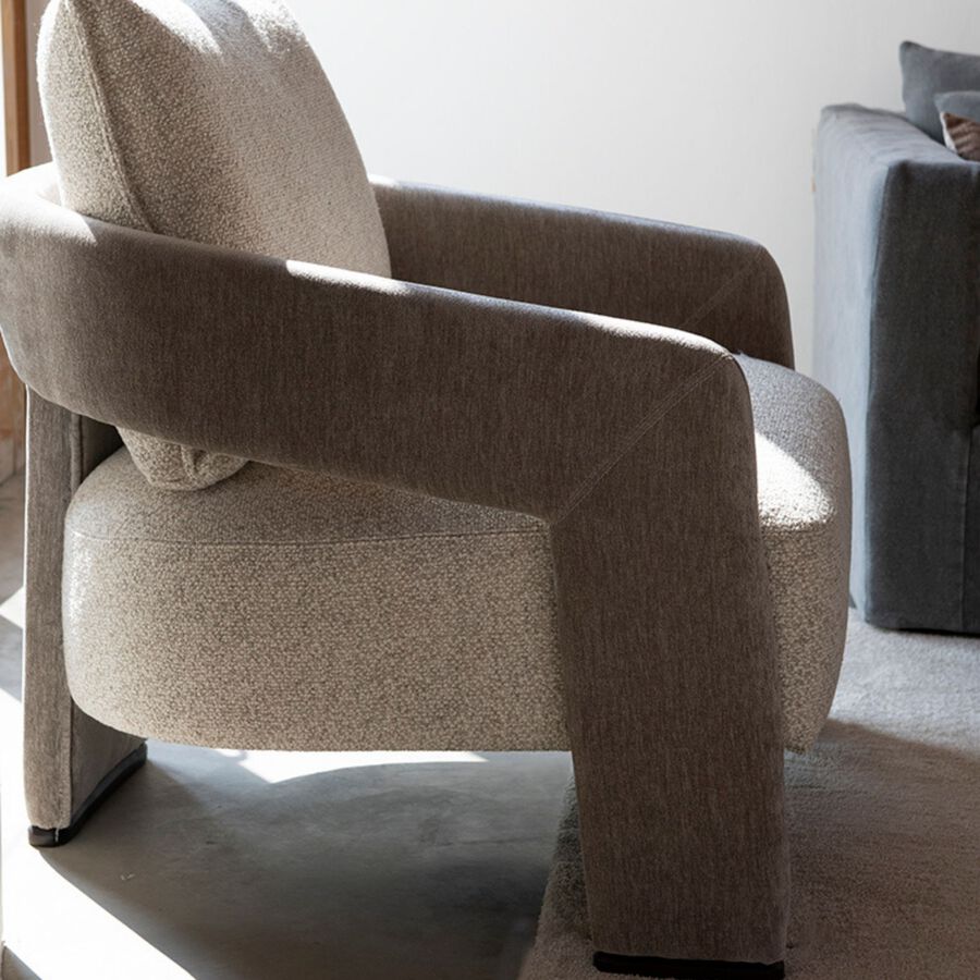 Butaca beige Regina 83x82x69cm Clau&Chloe