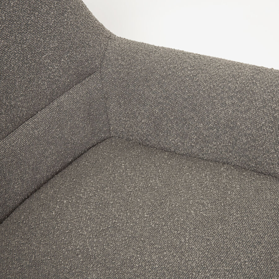 Butaca giratoria gris Celida 81x89x101cm Clau&Chloe