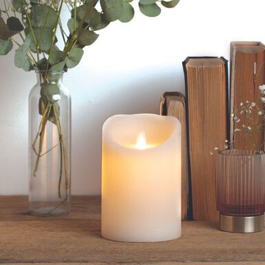 Vela LED blanca &Oslash;10x20cm