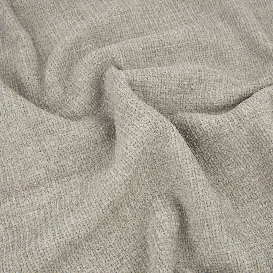Plaid de chenilla gris Kordon 160x130cm