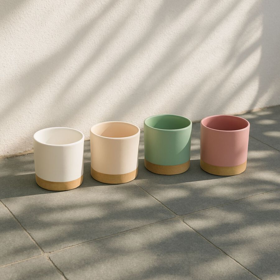 Macetero de porcelana Alia Ø11x11cm