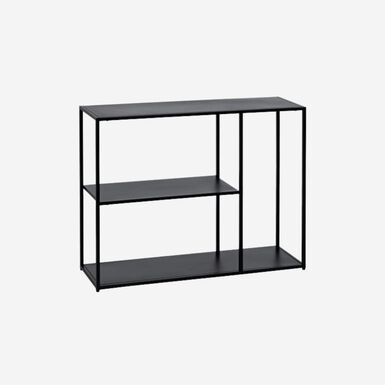 Consola de acero negro Calista 100x30x81cm