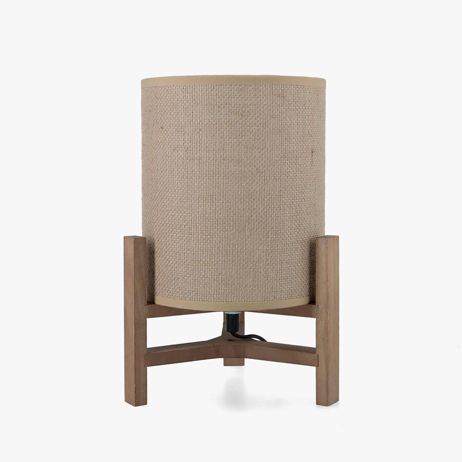 Lampara de mesa de madera y lino 19x30 Nora