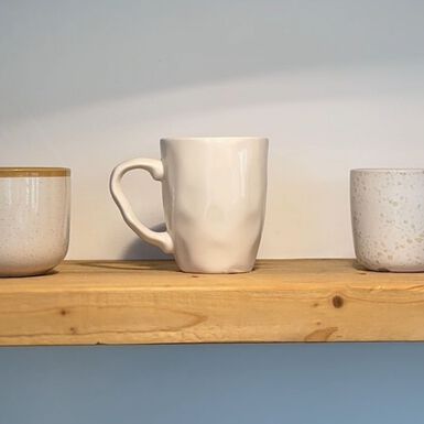 Mug de gres blanco Nordic 36cl