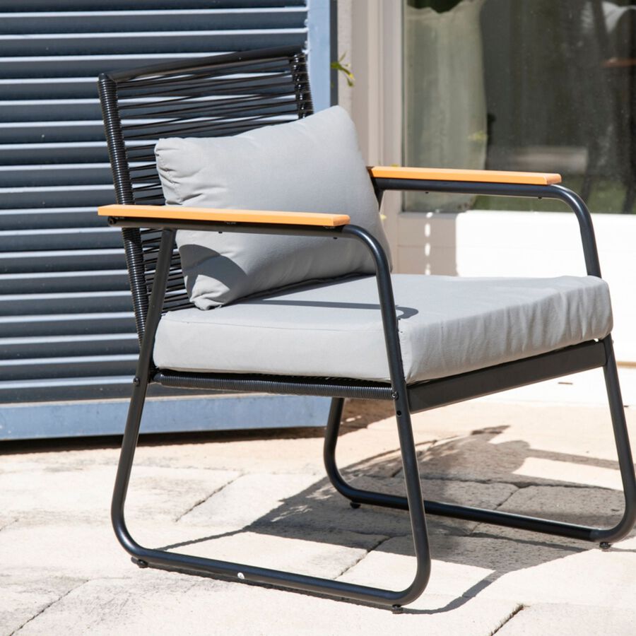 Set de jardín de 4 piezas de metal Boracay