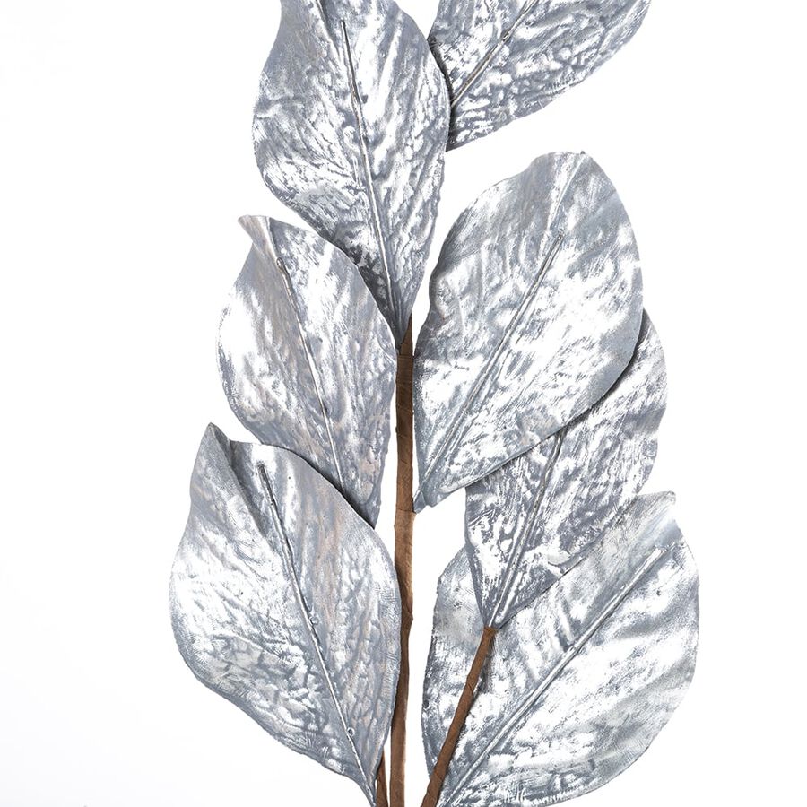 Rama de magnolia plateada 74cm