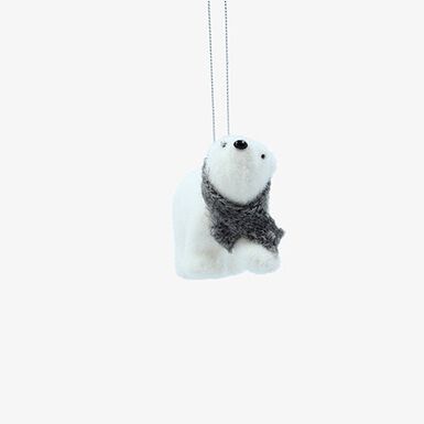 Decoraci&oacute;n de &aacute;rbol de Navidad oso polar 6cm