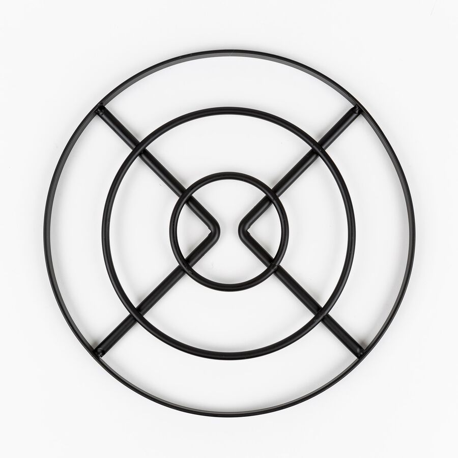 Salvamantel de metal negro &Oslash;23cm