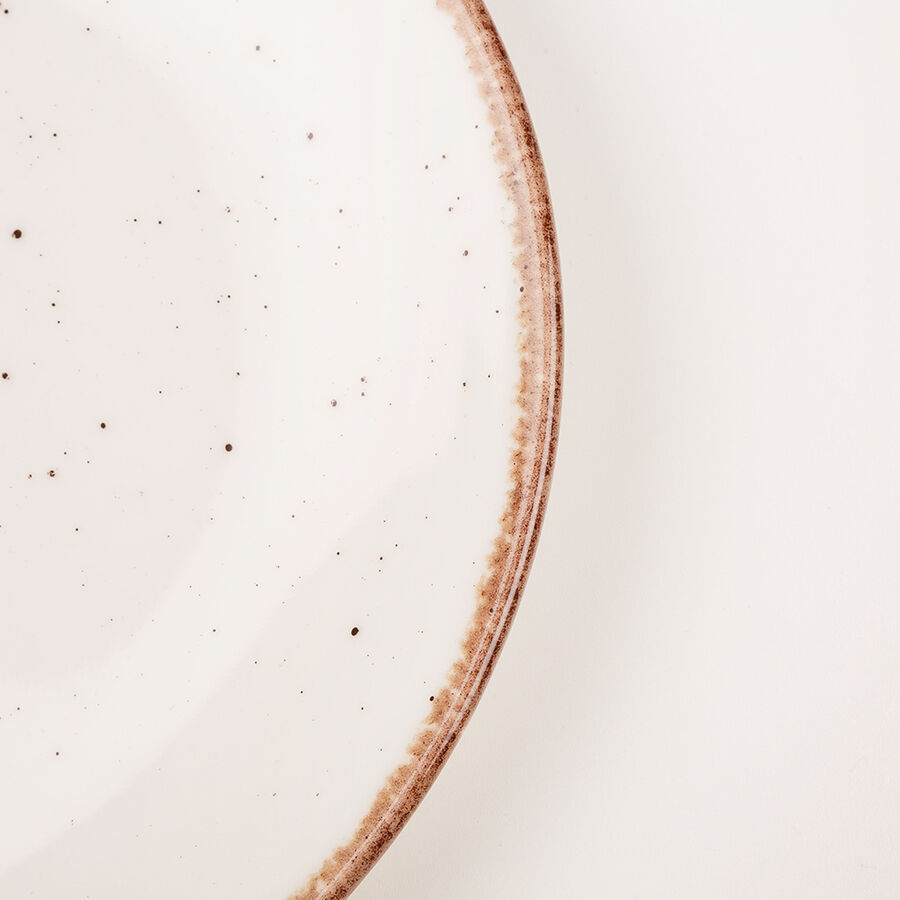 Plato llano blanco de porcelana Eo Side 25cm