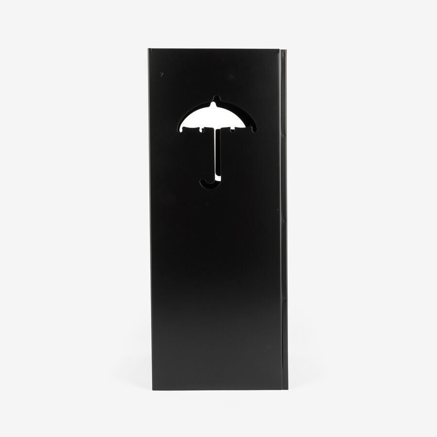 Paragüero de metal negro 19,5x19,5x47,5cm