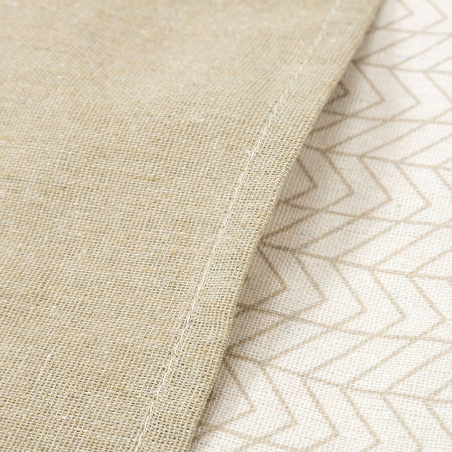 Delantal de algodón stripes beige 70x80cm