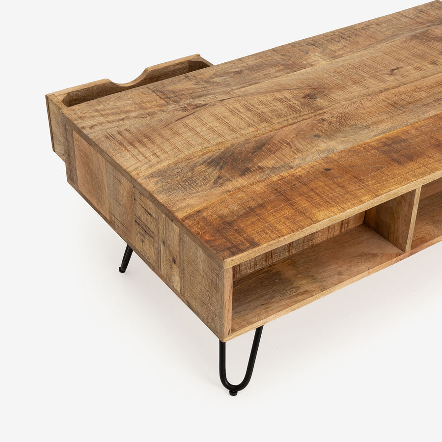 Mesa de centro de madera de mango Chloe 120x60x41cm Clau&Chloe