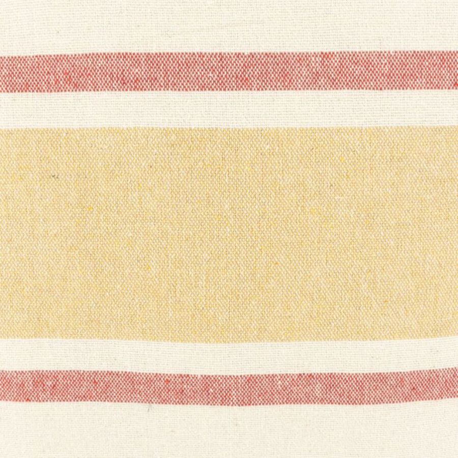 Funda de cojín de algodón con rayas rojas Niza 45x45cm