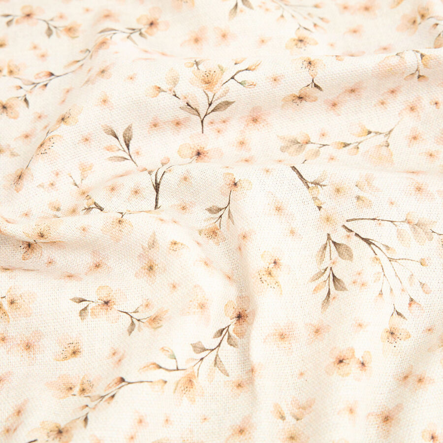 Mantel de algodón taupe Abelia 150x200cm