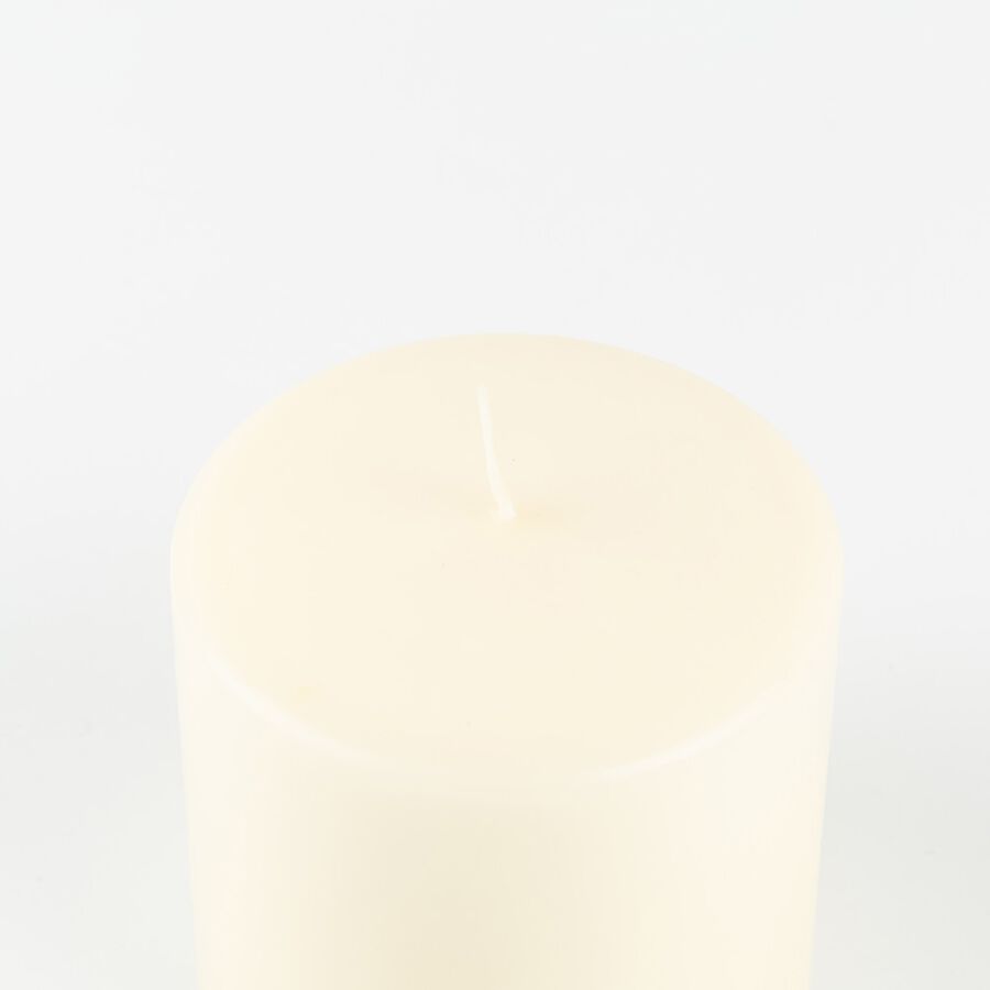 Vela decorativa cilindro marfil Ø10x10cm