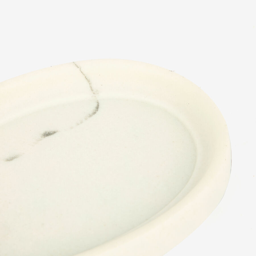 Jabonera efecto mármol Fem 13x10cm