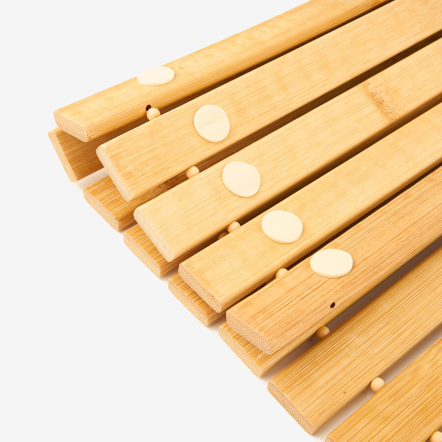 Alfombra de ba&ntilde;o de bamb&uacute; 60x40cm