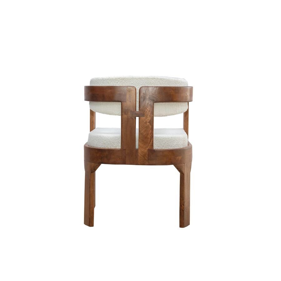 Silla de comedor de madera de mango Brislava 55x55x76cm Clau&Chloe