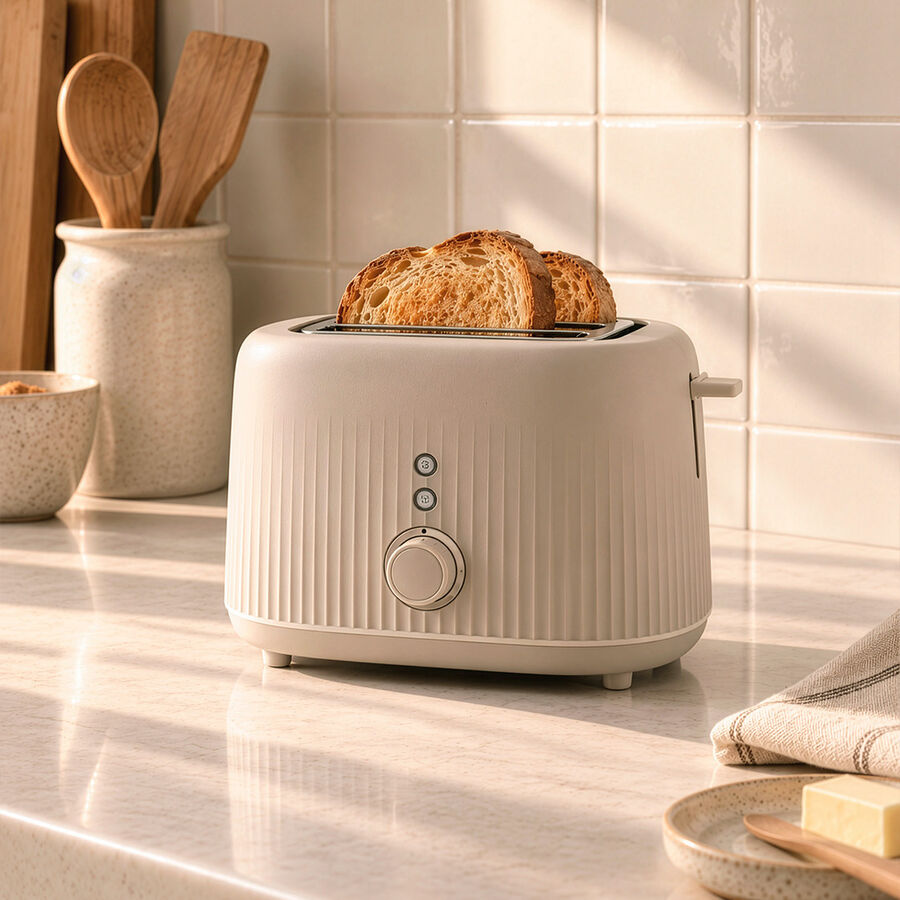 Tostador de doble ranura beige Bruma