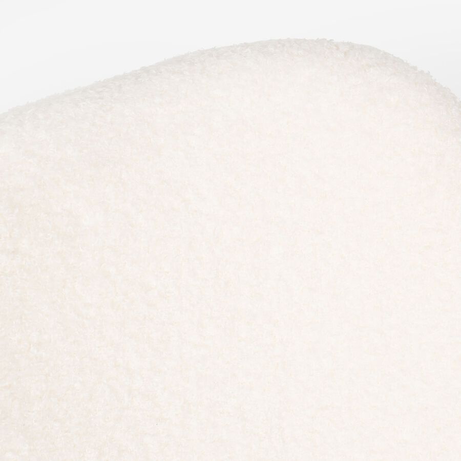 Silla de comedor de borreguito beige Karina 46x60x82cm Clau&Chloe