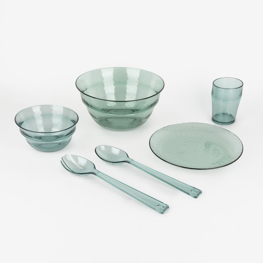 Conjunto de dos cubiertos de plástico para ensalada Bernit