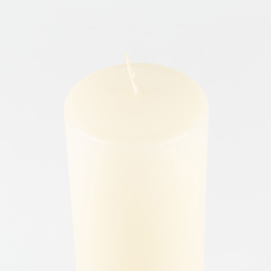 Vela decorativa cilindro marfil Ø7x25cm