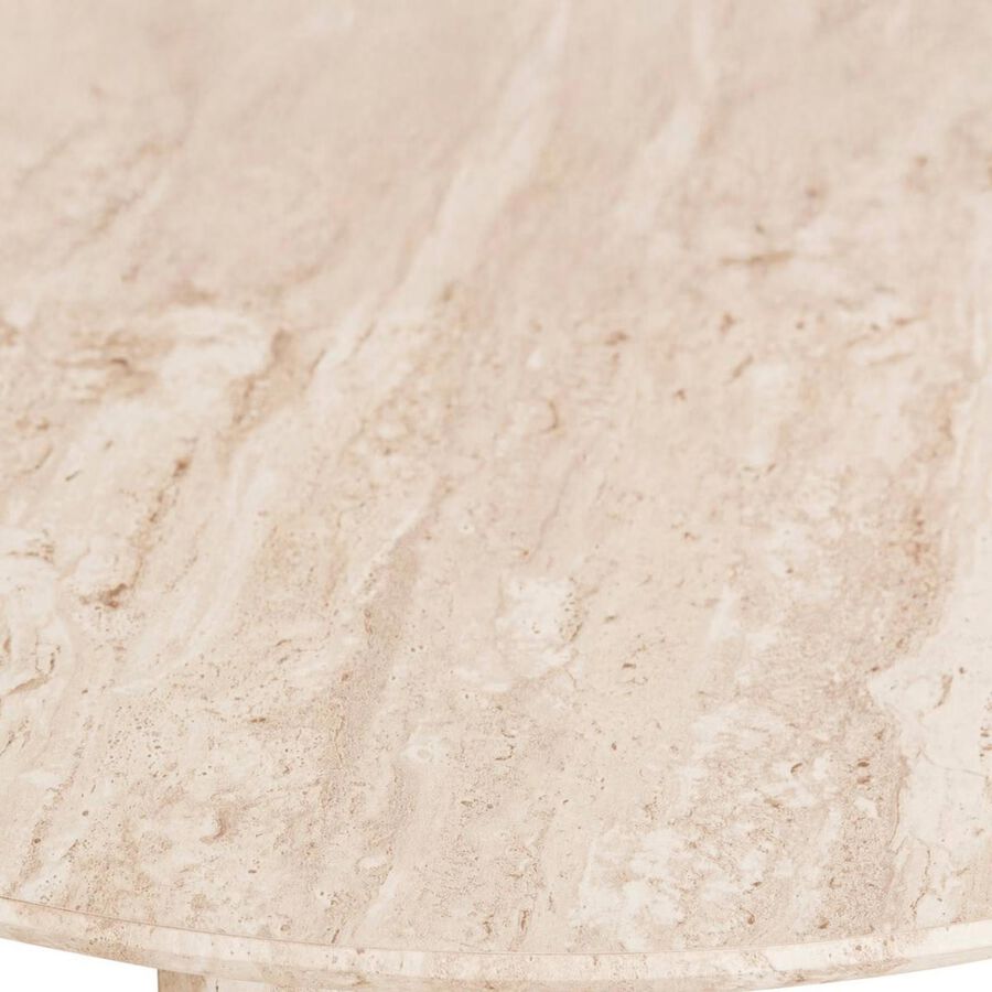 Mesa de comedor de madera efecto travertino Elva 180x90cm