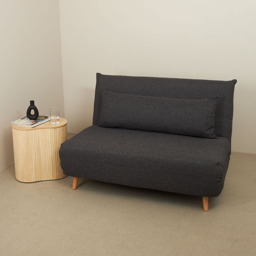 Sof&aacute; cama individual gris oscuro 127x91x84cm