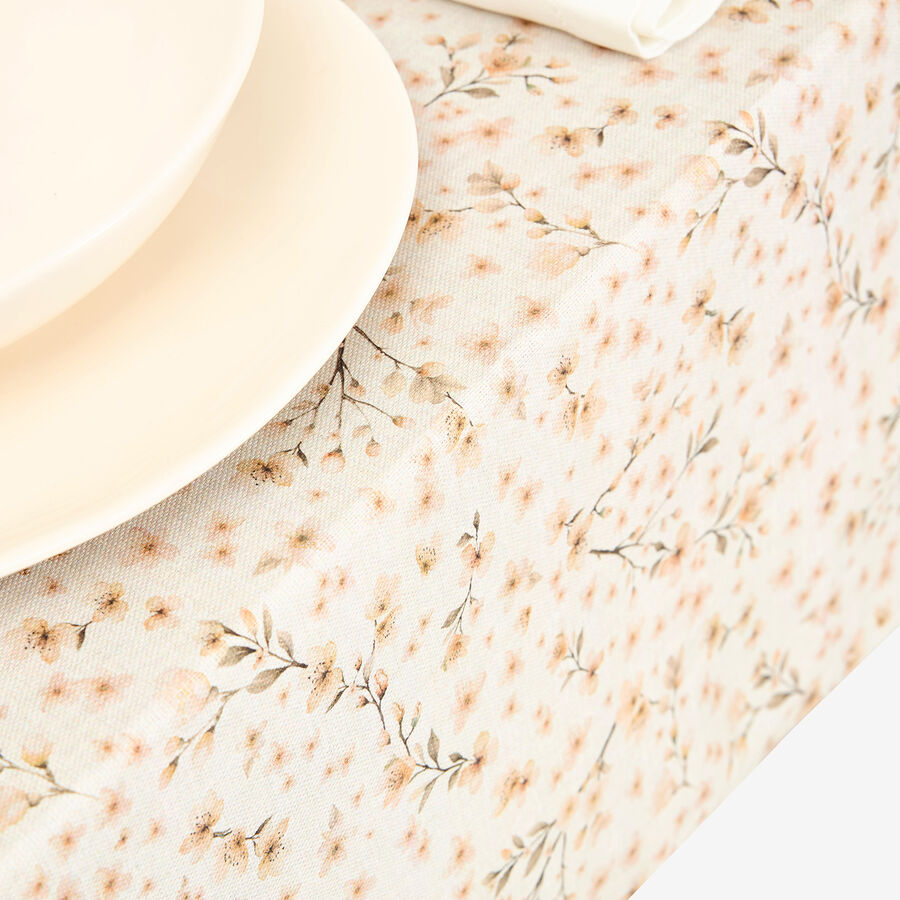 Mantel de algodón taupe Abelia 150x200cm