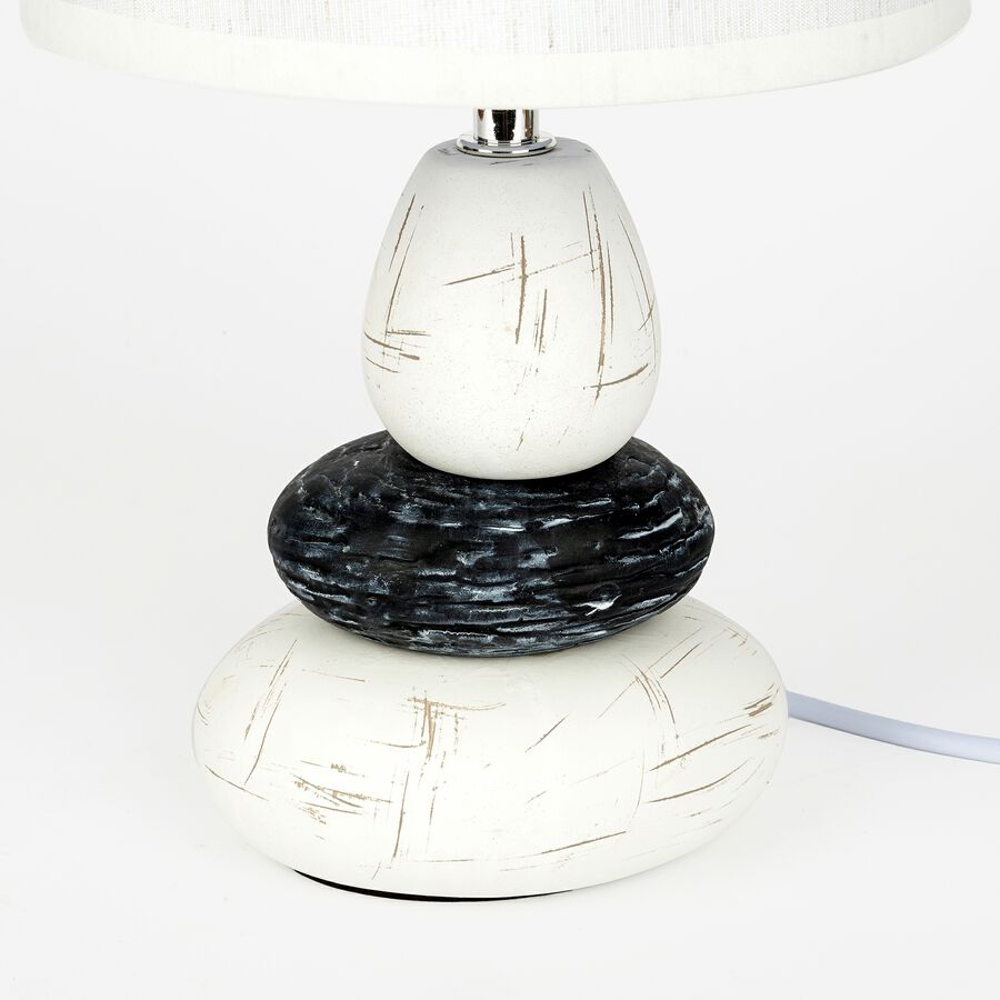 L&aacute;mpara de mesa blanca Brenda 33cm