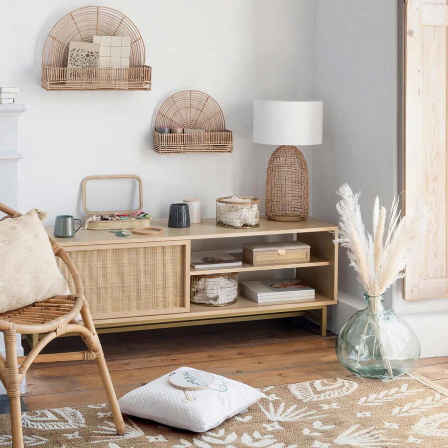 Mueble de TV de 1 puerta de rat&aacute;n Moren