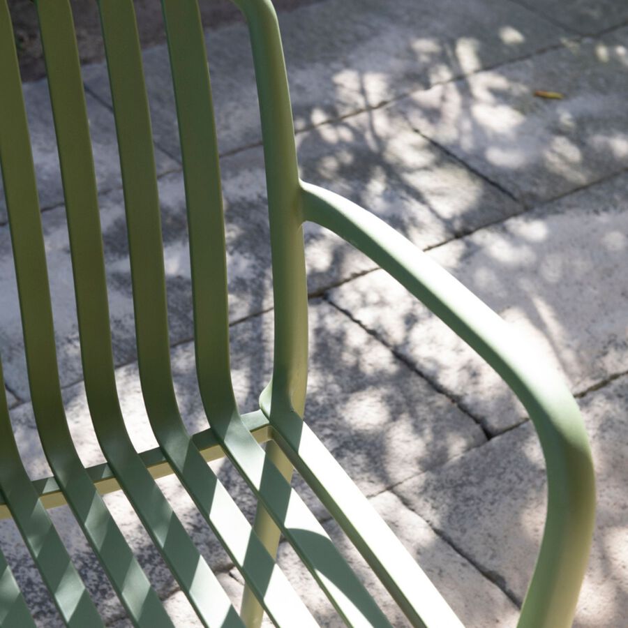 Silla de jardín verde Happel 55x81x57cm