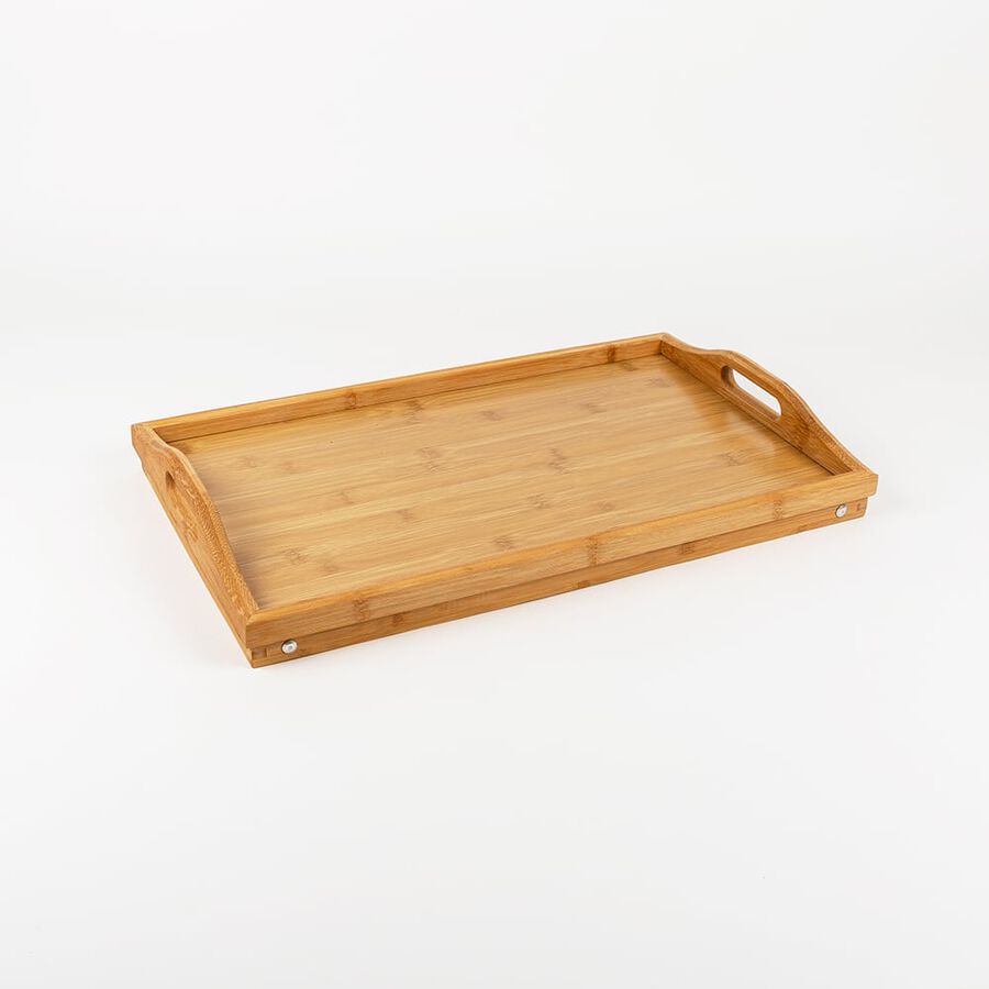 Bandeja para cama de bamb&uacute; 50x30x19cm