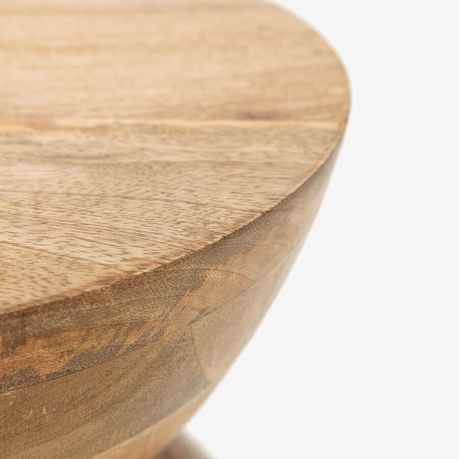 Mesa auxiliar de madera de mango Maras Ø30,5x40cm