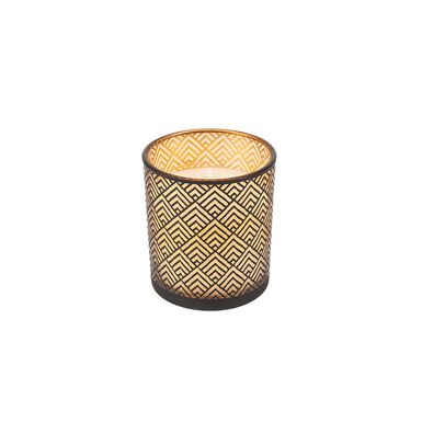 Vela con vaso de cristal 8cm