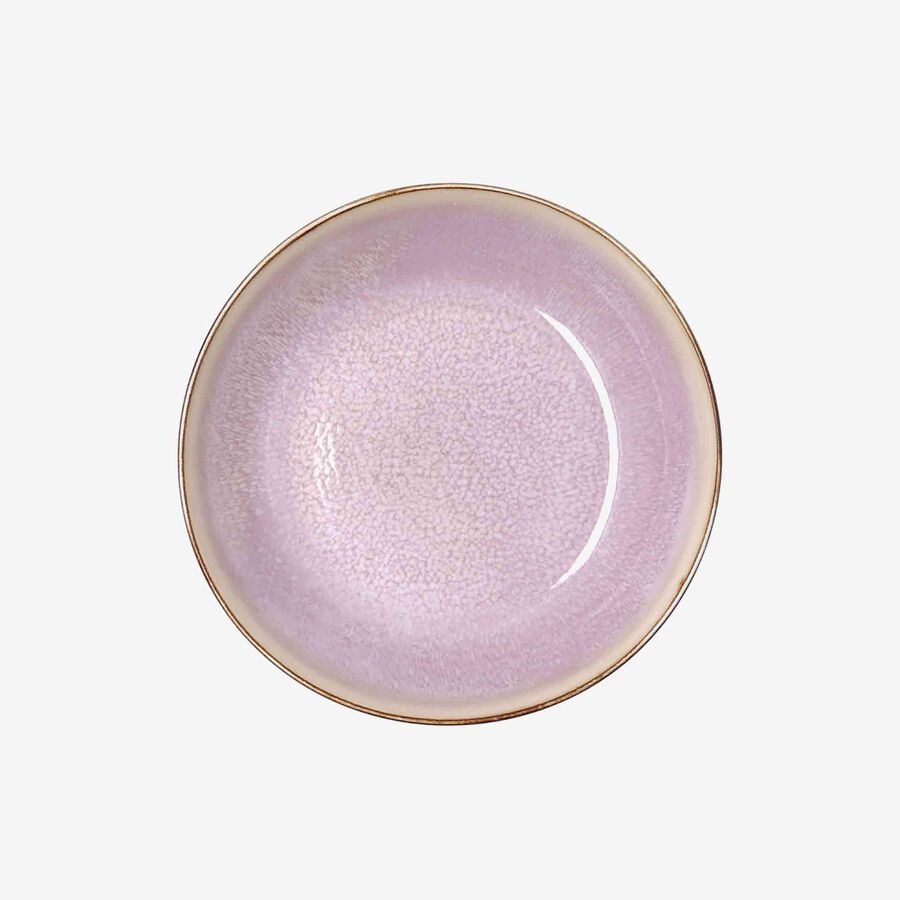 Plato hondo de cer&aacute;mica rosa Blush &Oslash;20cm