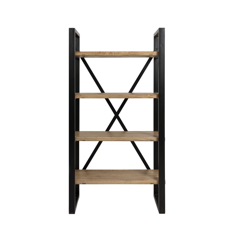 Estantería de madera de olmo reciclada 80x40x160cm