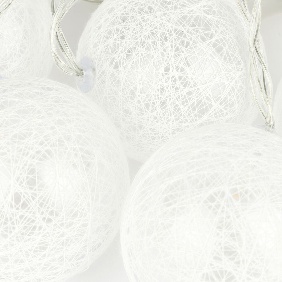 Guirnalda LED de 10 bolas con bateria 165cm