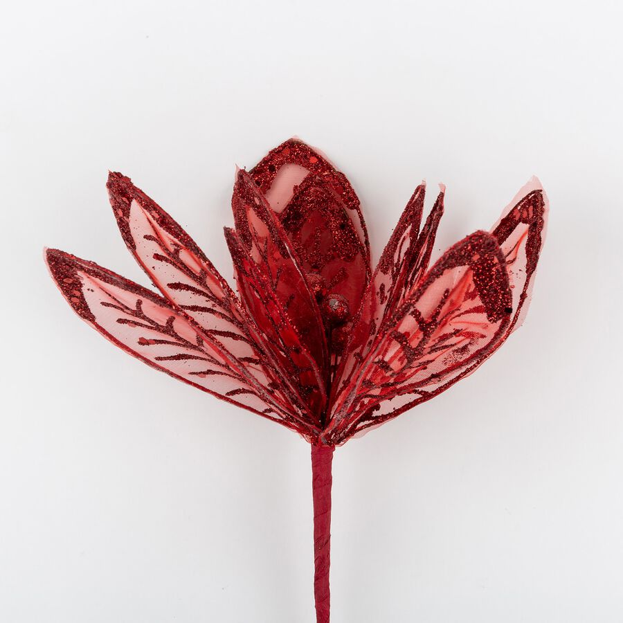 Flor decorativa roja 30cm