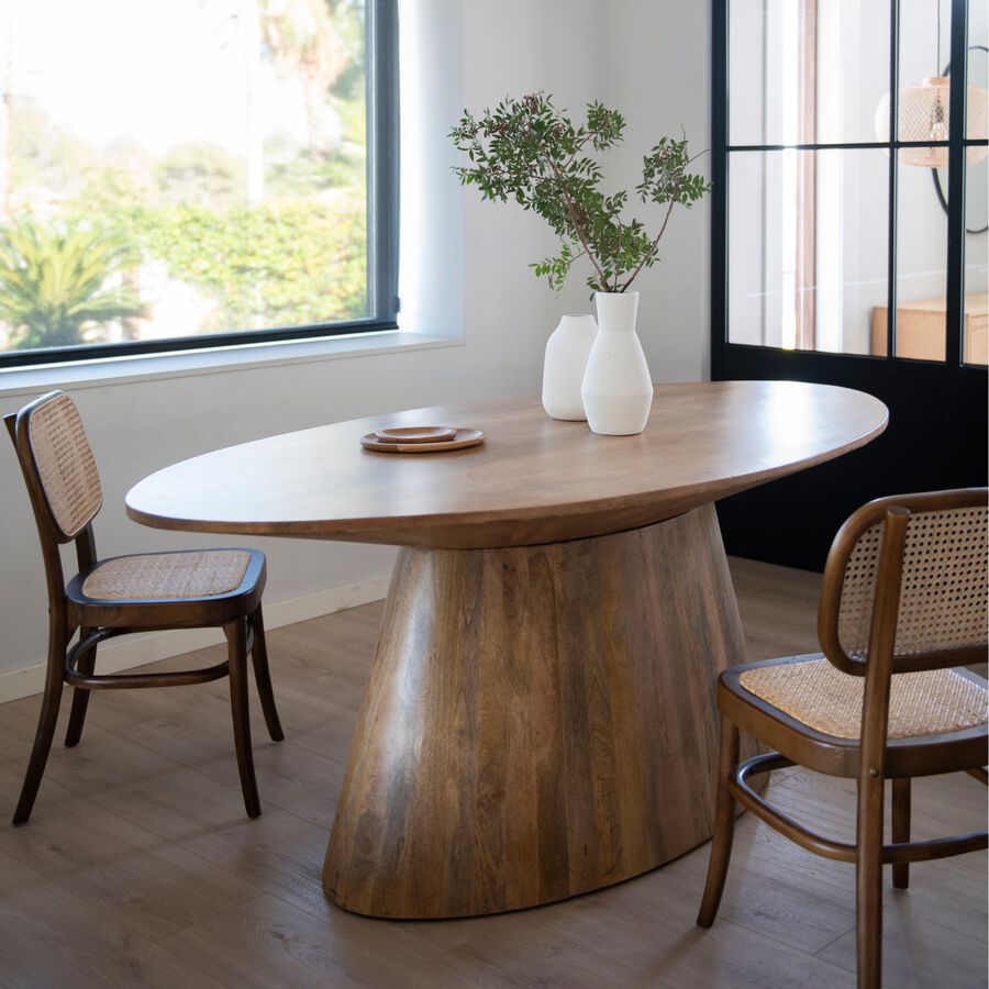 Mesa de comedor de madera de mango Sidney 200x100x77cm Clau&Chloe