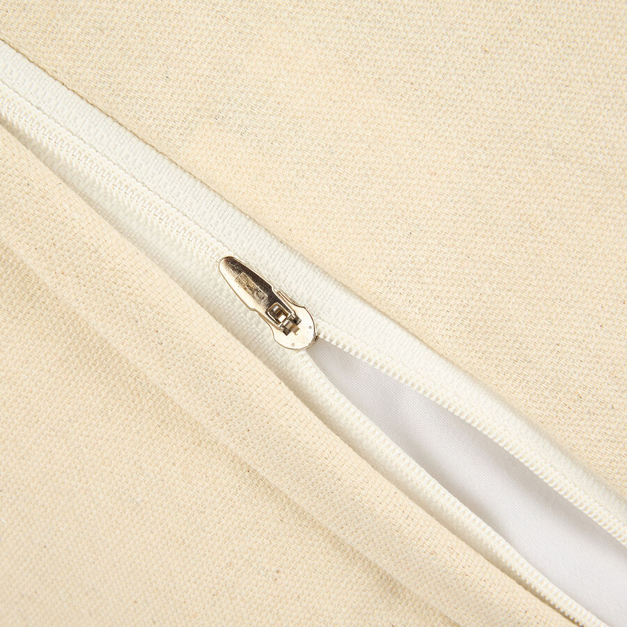 Funda de cojín de chenilla rayas Bahar 45x45cm