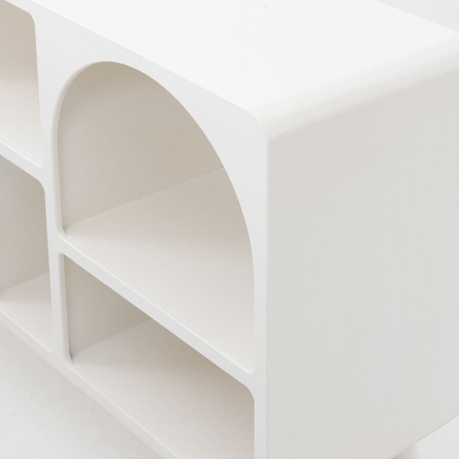 Consola de madera blanca Mirala 120x35x78cm