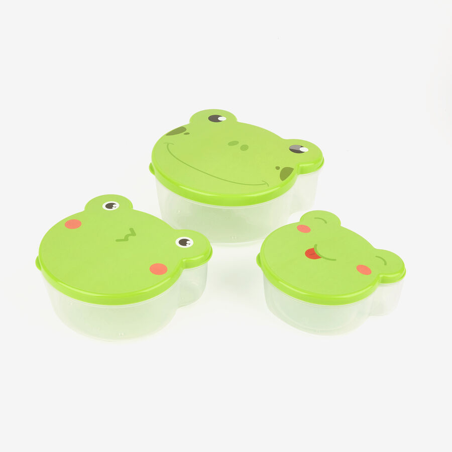 Set de 3 tápers de polipropileno infantiles Animales