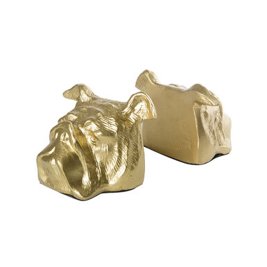 Sujetalibros dorados Dog 13,5x18cm