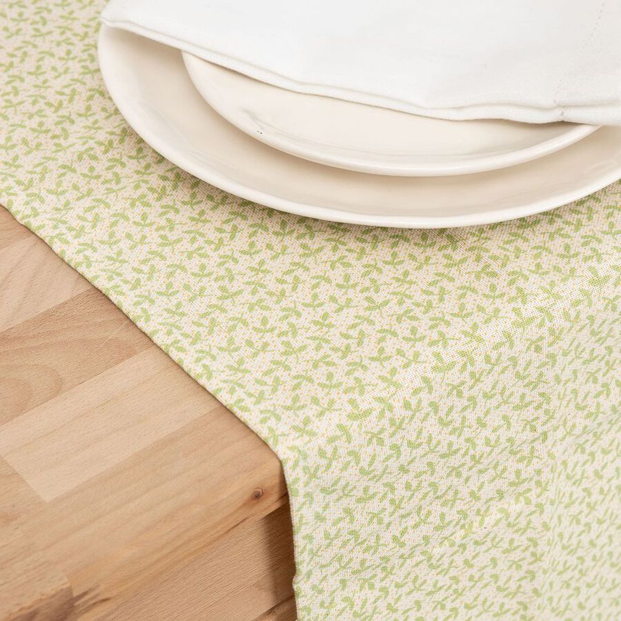 Camino de mesa de algod&oacute;n reciclado Fresno 55x140cm