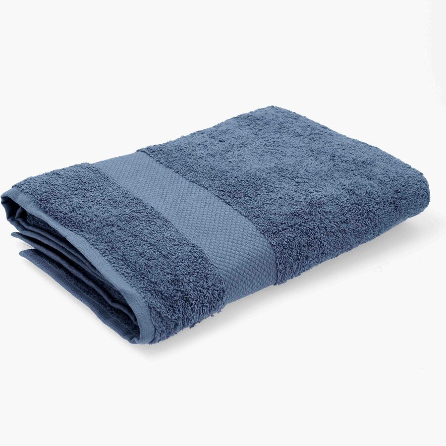 Toalla de ducha de algod&oacute;n 100% azul Armon&iacute;a 70x140cm - 500 g/m&sup2;